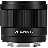VILTROX 50mm f2.0 FE, 50mm f/2.0 e-Mount Full Frame Camera Lens Ultra Wide Angle Auto Focus Lens for Sony a7CR a7C a7CII a670