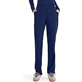 Med Couture Scrub Pants for Women Straight Leg Pull-On Pant with 4 Pockets Moisture Wicking & 360° Stretch - MC103