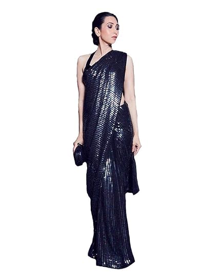 Womens Georgette Sequence Saree