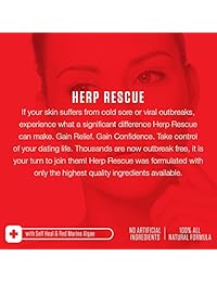HERP RESCUE: La mejor fórmula para los herpes y úlceras bucalesSuministro para 30 días completos,...