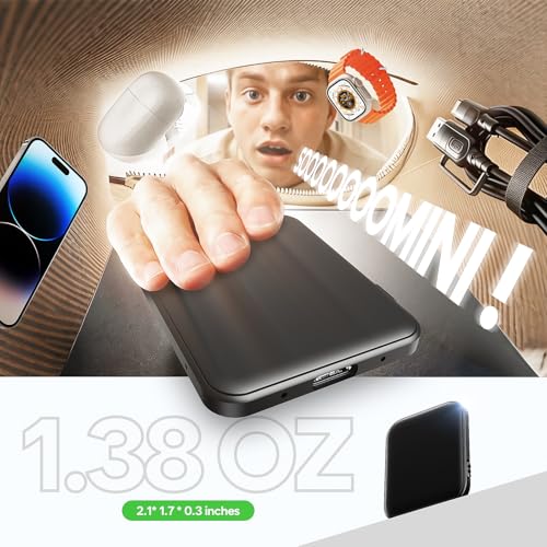 136GB (18800 Hour) Double-Sided Magnetic Voice Activated Recorder, Audio Recorder AI Smart Noise Reduction, MP3 & USB-C Digital Voice Recorder, 100H Continuous Recording Device for Meetings/Interviews