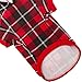 BINGPET Dog Plaid Hoodie - Pocket Design - Dog Fleece Sweater with Hat Pet Winter Clothes Plaid Dog Sweatershirts for Winter