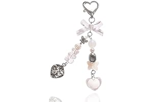 Meefisher Y2K Aesthetic Strawberry Butterfly Accessories Bear Guitar Keychain Cute Keyring for Girl Women Bag Charms Pendant