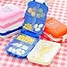 GracesDawn Pill Box Portable for Travel 8 Compartments Weekly Medicine Vitamin Plastic Pill Organizer Good for Purse and Pocket（4 Pack）