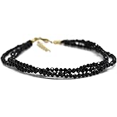 Gempires Natural Multi Strand Beaded Bracelets Lightweight Handmade Gemstone Jewelry Hypoallergenic 8 Inch Gold Plated Stylish Everyday Wear Jewelry