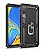 Samsung Galaxy A7 2018 Case, Extreme Protection Military Armor Dual Layer Protective Cover with 360 Degree Unbreakable Swivel Ring Kickstand for Samsung Galaxy A7 2018 Black