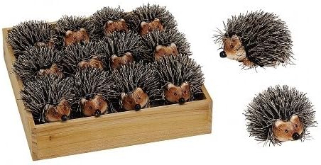 Hedgehog Set of 12 in A themed box Autumn decorations.
