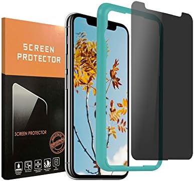 For iPhone X Privacy Enhanced Tempered Glass Screen Protector Case Friendly [3D Touch][9H Hardness][Anti-Scratch][Bubble Free] Anti-Spy Tempered Glass Screen Protector for iPhone X / iphone 10