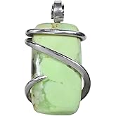 Lemon Magnesite Pendant Necklace 925 Sterling Silver by Isabella Roth