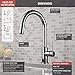 Delta Trinsic Chrome Kitchen Faucet with Pull Down Sprayer, Modern Single Hole Kitchen Sink Faucet, Single Handle, Chrome 9159-DST