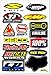 Motorcycles Pro Motocross Dirt Bikes Supercross MotoGP ATV Helmet Jet ski Lot 6 Vinyl Graphic Stickers Decals D6221 Best4Buy