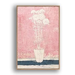 Framed Canvas Wall Art for Living Room, Bedroom Elegant Vase Plants by Sanyu Canvas Prints for Home Decoration Ready to Hanging - 16x24 inches
