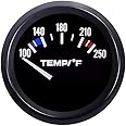 ESUPPORT Universal Car 2" 52mm Pointer Water Temp Temperautre Gauge Meter Fahrenheit White LED Light Indicator Display Electrical