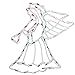 Northlight Lighted Trumpeting Angel Window Silhouette Christmas Decoration - 18