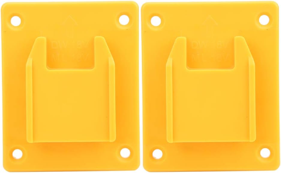 M18 Power Tool Stand - Electric Drill Holder, 2-Piece Set for Hardware Accessories (Yellow)