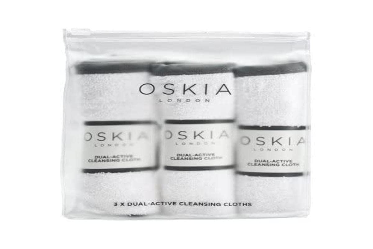 OSKIA Face Cloths – Pack of 3 Soft & Reusable Cleansing Cloths for Gentle Exfoliation & Makeup Removal