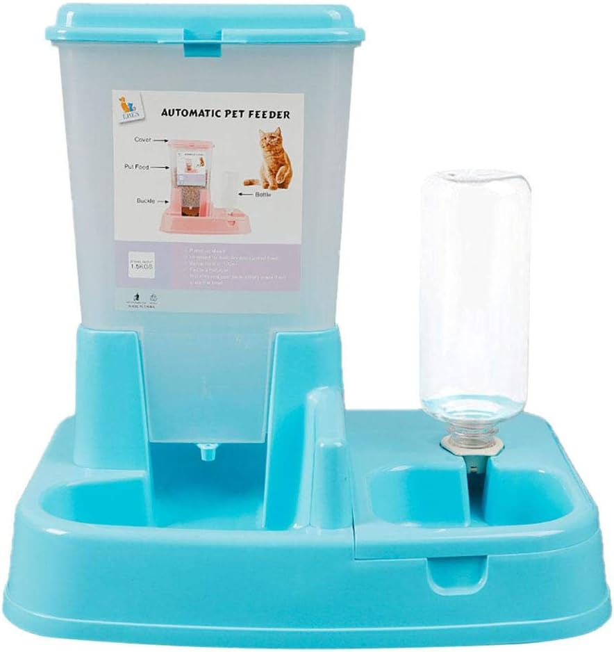 Predolo Automatischer Futter- & Wasserspender Für Haustiere - 3,5L Rosa - Für Katzen & Hunde