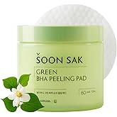 BEAUDIANI Green BHA Peeling Pad 60ct | Korean Exfoliating Toner Pads | Minimize Pores, Soothe Blemish-Prone Skin | Gentle Daily Chemical Exfoliant | K-Beauty Skincare