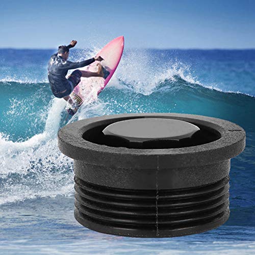 Huairdum Surfboard Air Vent, Short Durable Stand Up Paddle Board Surfboard Air Vent Surfboard Exhaust Black for Water Sports Watercraft Parts 1.18 x 0.59 x 0.98inch