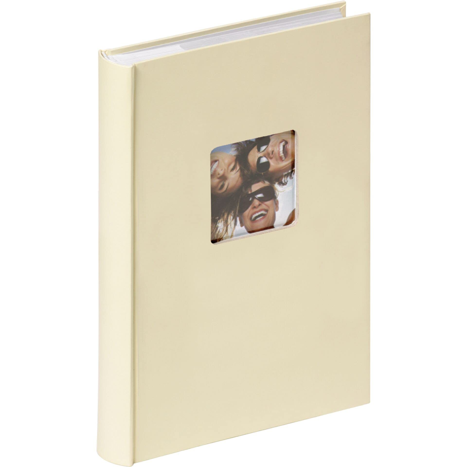 walther Design Photo Album Cream 300 Photos 10 x 15 cm Memo Album with Punched Cover, Fun ME-111-H