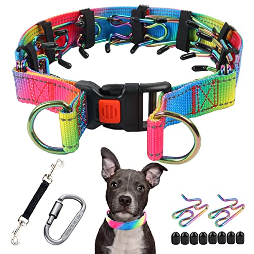 No Pull Dog Collar, Prong Collar for Small Medium Large Dogs, Pinch Collar  for Dogs with Quick Release Buckle,