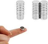 Qiuyan 30 PCS Neodymium Disc Magnets 10 x 1.8 mm Round Whiteboard Fridge Craft view 1