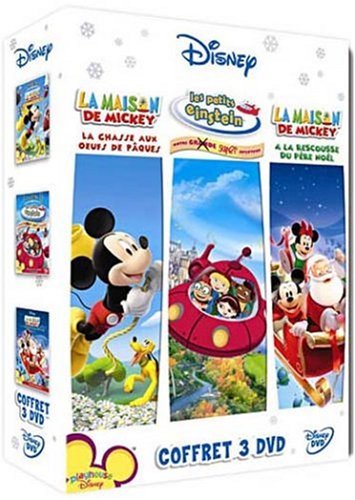 Coffret Disney Channel - La Maison De Mickey : A La Rescousse Du Père Noël & La Chasse Aux Oeufs De Pâques + Les Petits Einsteins : Notre Grande Super Aventure