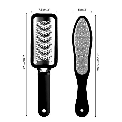 Pretty See Pedicure Rasp Foot File Callus Remover for Removing Hard Skins and Cracked Skin Corns, Foot Exfoliating Scrubber Cleaner File 3 Pcs/Set