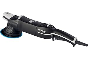 RUPES LHR15V Single BigFoot Mark V Random Orbital Polisher - Reduced Noise & Vibrations - Enhanced Motor Efficiency - Gears Require Minimal Lubrication - Provides Optimal Balance - Stable Grip