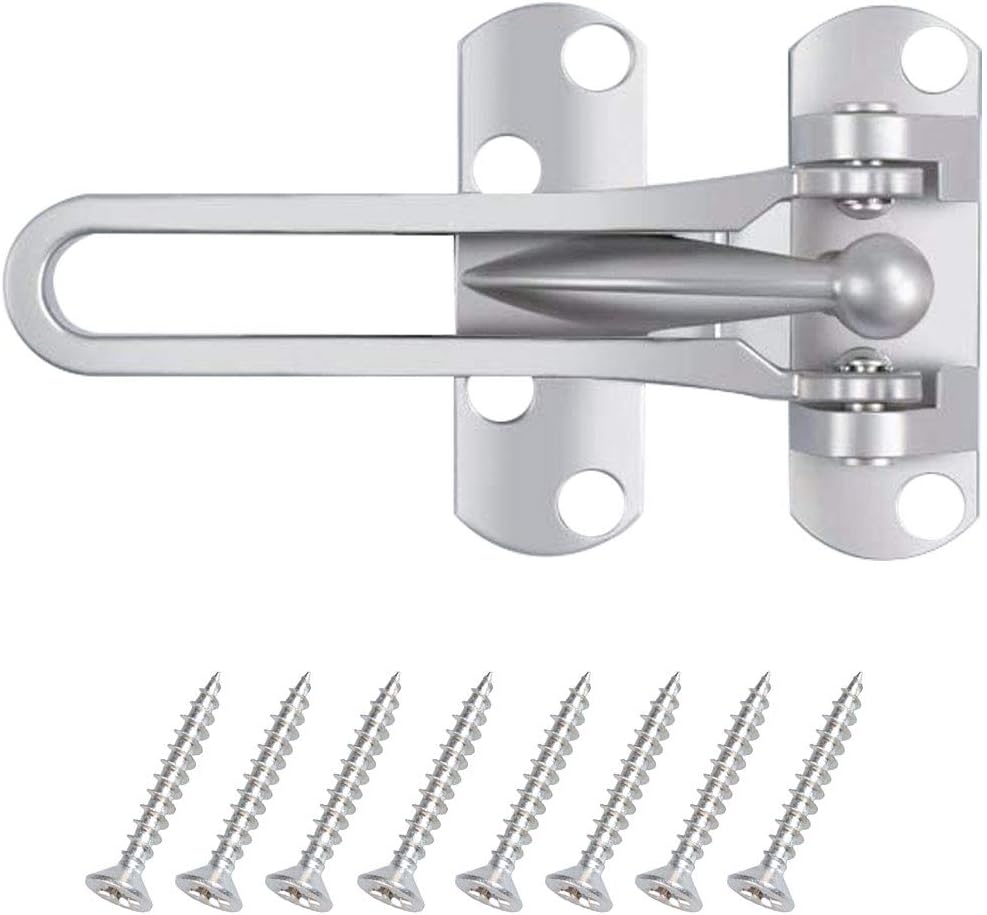 MIZOMOR Security Door Lock Door Chain Lock Stainless Steel Swing Bar