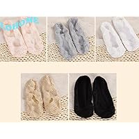 LOHOME No Show Socks, 5 Pairs Women