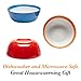 Amethya │ Premium Ceramic Colorful Stoneware – Breakfast, Pasta, or Dessert Bowls │ Dishes Set, Scratch Resistant, Microwave, Oven, and Dishwasher Safe │ Assorted Colors - Set of 6