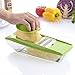 Mandoline Vegetable Slicer Adjustable with 5 Thickness Settings Interchangeable Stainless Steel Blades Vegetable Chopper Cutter from Maison-Market