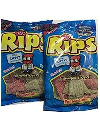 Rips Piezas de fresa y Greenapple Licorice, bolsas de 4 onzas y 2 bolsas