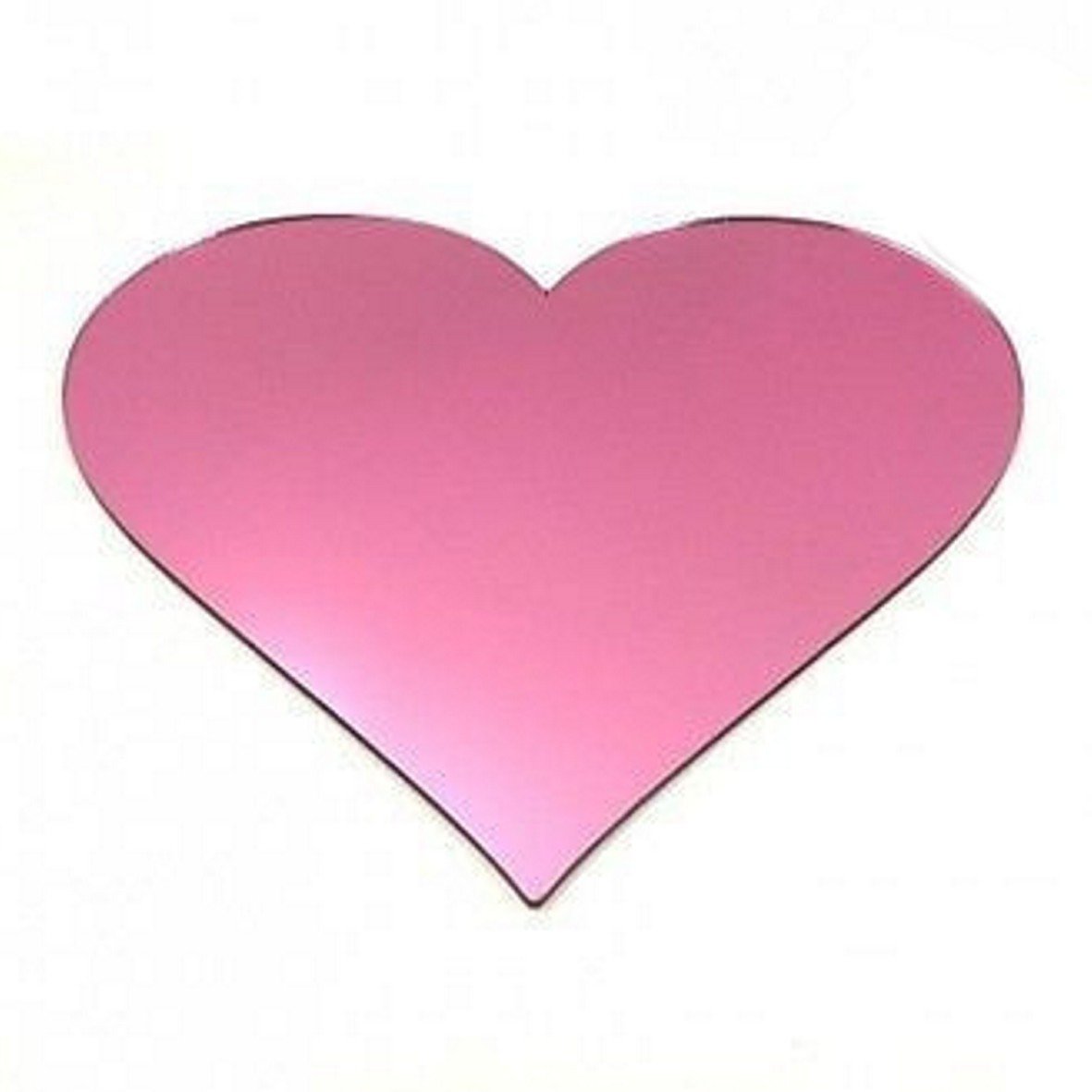 Super Cool Creations 8 Heart Pink Mirror Acrylic Coasters