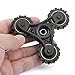 RayCue Hand Spinner Fidget Toy High Speed Bearing ADHD Focus EDC Finger Gears Stress Relief Toy for Adults or Kids Black