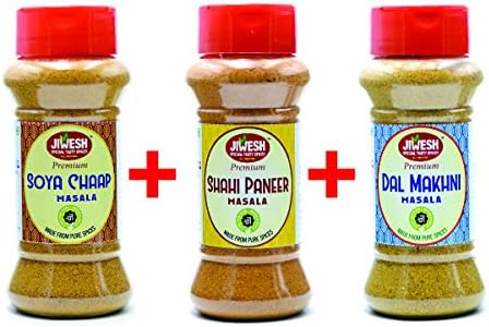 JIWESH COMBO OF 3 SOYA CHAAP MASALA+SHAHI PANEER MASALA+DAL MAKHANI 300 GRAMS