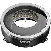 Microscope Accessories, LED Ring Light Illuminator (96 Bulbs) | LED Illuminating Ring Light for Microscope Polarized Optical System, Microscopy Glare Proof, Low Energy Consumption