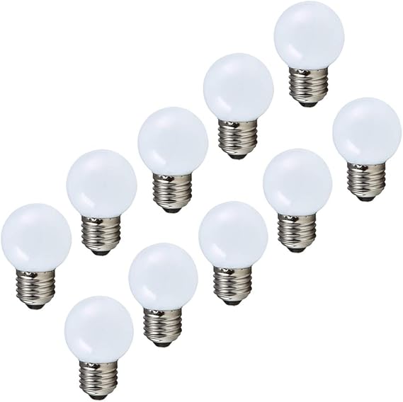 Lampe de golf blanc chaud E27 LED petite ampoule Edison à vis couleur
