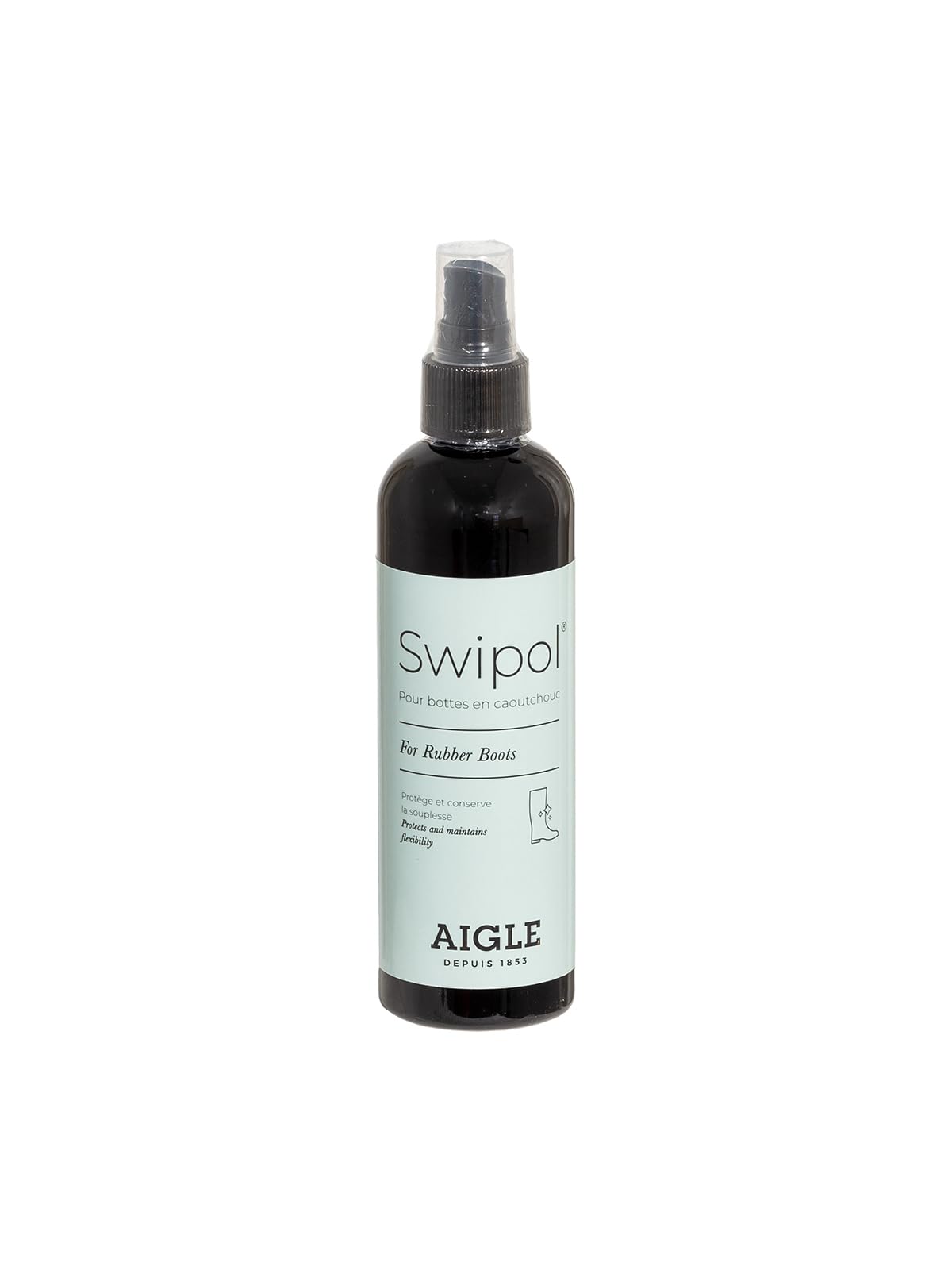 Aigle Textile Deodorizer for Clothing & Shoes, 200ml Pump Spray, Neutral, Black