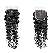 VRVOGUE (20 22 24+18 Inch) Brazilian Deep Wave 3 Bundles with Closure 100% Human Hair 7A Unprocessed Brazilian Virgin Hair 4x4 Free Part Lace Closure Natural Color Hair Weave Human Hair Extensions