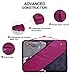 Zoppen 6 Set Packing Cubes (Large, Medium, Small and Slim) - Travel Luggage Organizer with Laundry Bag and Shoe Bag, Rose Red