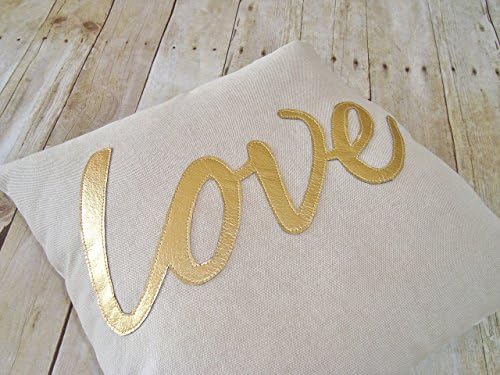 Gold Love Pillow cover
