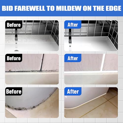 TERRIFI Tile Grout Paint, Cement Crack Filler, Grout Sealer for Shower Tile, Floor Tile, and More - Complete Solution for Filling Cracks and Gaps in Tile Surfaces, Easy and Safe to Use(White)