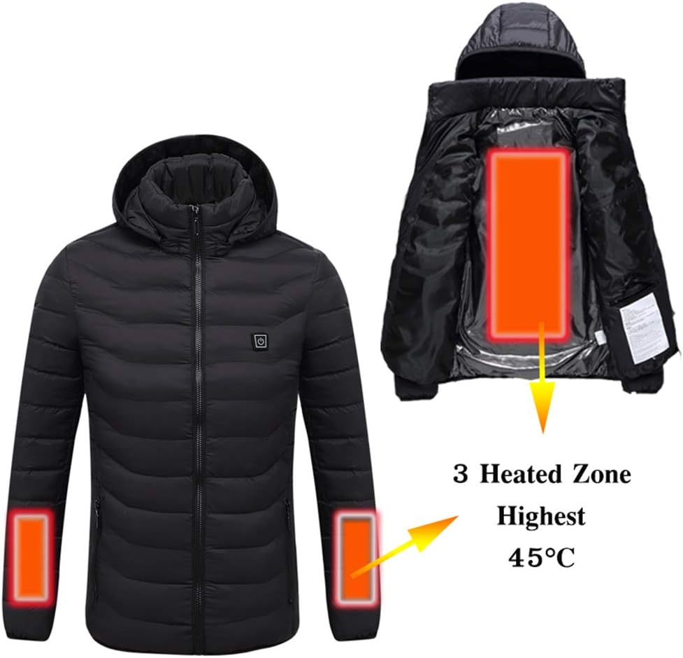 Electric Heated Jacket Lightweight Waterproof Warm Gilet Coat