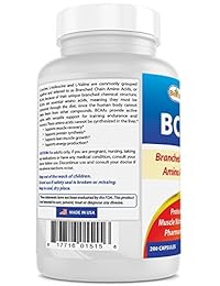 Best Naturals BCAA Cápsulas, 3200 mg por Serving, 200 Count