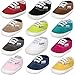 BENHERO Baby Boys Girls Canvas Toddler Sneaker Anti-Slip First Walkers Candy Shoes 0-24 Months 12 Colors
