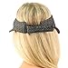UPF UV Sun Protection Wide Brim 100% Cotton Beach Pool Visor Golf Cap Hat, Black, One Size