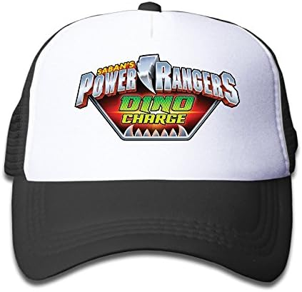 Children Power Rangers Dino Charge Adjustable Snapback Trucker Hat Black One Size Apparel
