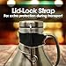 Yukon Growlers Premium Insulated Stainless Steel Growler - Keep Your Beer Cold and Carbonated for 24 Hours in This Double-Walled Vacuum Growler with Swing-Top Lid and Handle for Easy Pouring - 64 oz